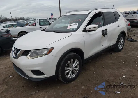 2016 Nissan Rogue Sv z USA, uszkodzony, nr VIN 5N1AT2MV2GC854943